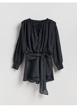 Reserved - Sukienka mini z lyocellem - czarny ze sklepu Reserved w kategorii Sukienki - zdjęcie 187497005