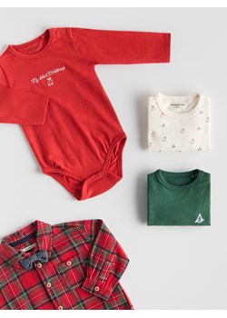 Reserved - Bawełniane body 3 pack - czerwony ze sklepu Reserved w kategorii Body niemowlęce - zdjęcie 187497157