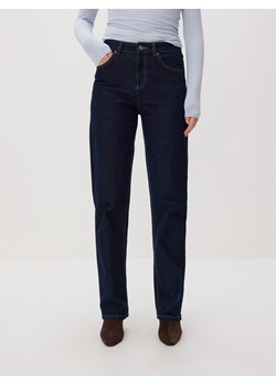 Reserved - Jeansy straight leg - granatowy ze sklepu Reserved w kategorii Jeansy damskie - zdjęcie 187497327