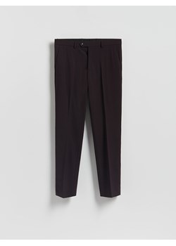 Reserved - Garniturowe spodnie slim fit - mahoniowy ze sklepu Reserved w kategorii Spodnie męskie - zdjęcie 187497406