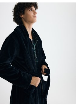 Reserved - Szlafrok z paskiem - czarny ze sklepu Reserved w kategorii Szlafroki męskie - zdjęcie 187497459