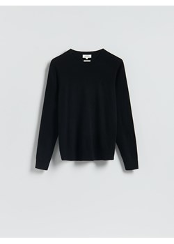 Reserved - Wełniany sweter z dodatkiem kaszmiru - czarny ze sklepu Reserved w kategorii Swetry damskie - zdjęcie 187498516