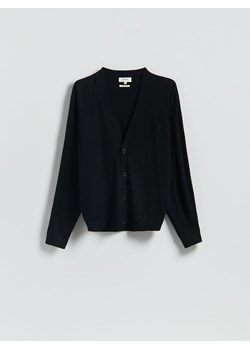 Reserved - Kardigan z wełny merino - czarny ze sklepu Reserved w kategorii Swetry męskie - zdjęcie 187498537