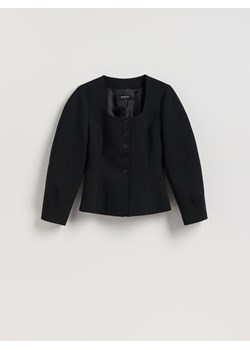 Reserved - Taliowana marynarka - czarny ze sklepu Reserved w kategorii Marynarki damskie - zdjęcie 187498626