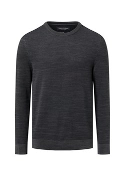 Marc O'Polo Męski sweter z dzianiny Mężczyźni Bawełna antracytowy wypukły wzór tkaniny ze sklepu vangraaf w kategorii Swetry męskie - zdjęcie 187498899