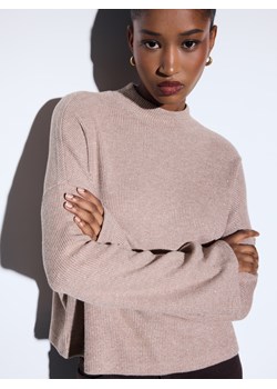 Mohito - Bluzka z metaliczną nitką - beżowy ze sklepu Mohito w kategorii Bluzki damskie - zdjęcie 187499389