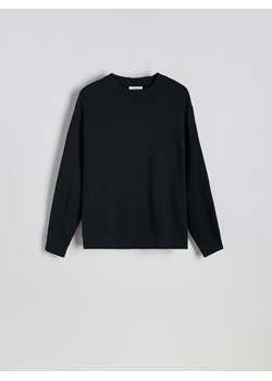 Reserved - Bawełniana bluza oversize - czarny ze sklepu Reserved w kategorii Bluzy męskie - zdjęcie 187499667