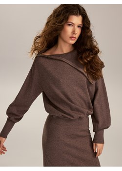 Reserved - Sukienka z wełną - brązowy ze sklepu Reserved w kategorii Sukienki - zdjęcie 187499669