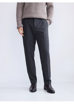 Reserved - Spodnie slim fit z wełną - ciemnoszary ze sklepu Reserved w kategorii Spodnie męskie - zdjęcie 187499699