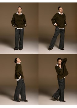 Reserved - Sweter z moherem - oliwkowy ze sklepu Reserved w kategorii Swetry damskie - zdjęcie 187499808