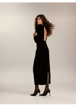 Reserved - Welurowa sukienka - czarny ze sklepu Reserved w kategorii Sukienki - zdjęcie 187499867