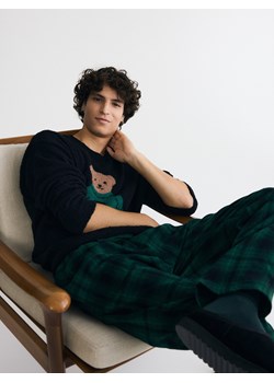 Reserved - Dwuczęściowa piżama z misiem - czarny ze sklepu Reserved w kategorii Piżamy męskie - zdjęcie 187499886