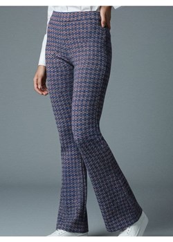 Sinsay - Wzorzyste spodnie flare - niebieski ze sklepu Sinsay w kategorii Spodnie damskie - zdjęcie 187500445