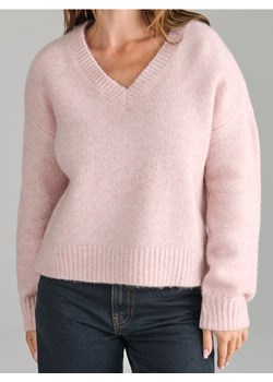 Sinsay - Sweter z dekoltem V - różowy ze sklepu Sinsay w kategorii Swetry damskie - zdjęcie 187500468