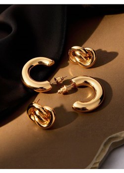 Sinsay - Kolczyki z błyszczącym wykończeniem 2 pack - złoty ze sklepu Sinsay w kategorii Kolczyki - zdjęcie 187500518