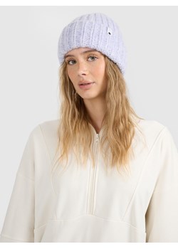 Damska czapka zimowa 4F 4FRAW25ACAPF0723 - fioletowa ze sklepu Sportstylestory.com w kategorii Czapki zimowe damskie - zdjęcie 187500615