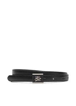 Pasek Damski KARL LAGERFELD B1W33074 Czarny ze sklepu eobuwie.pl w kategorii Paski damskie - zdjęcie 187504226