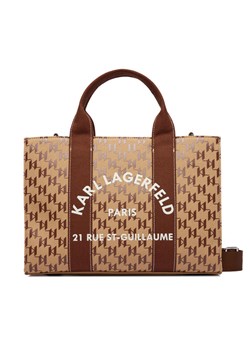 Torebka KARL LAGERFELD B1W50021 Brązowy ze sklepu eobuwie.pl w kategorii Torby Shopper bag - zdjęcie 187504236