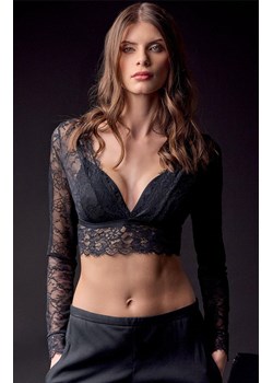 Koronkowy top z długim rękawem bez fiszbin 3674 Party, Kolor czarny, Rozmiar 70B, Lormar ze sklepu Primodo w kategorii Bluzki damskie - zdjęcie 187504557