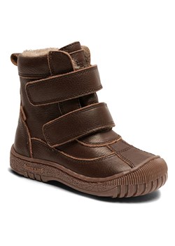 bisgaard Skórzane botki zimowe w kolorze brązowym ze sklepu Limango Polska w kategorii Buty zimowe dziecięce - zdjęcie 187504607