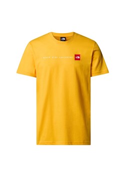 Koszulka męska The North Face Never Stop Exploring 0A87NS56P1 - żółta ze sklepu streetstyle24.pl w kategorii T-shirty męskie - zdjęcie 187504789