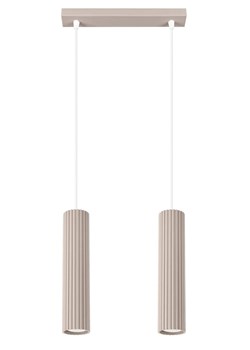 Podwójna lampa wisząca taupe  S6-L02 ze sklepu Edinos.pl w kategorii Lampy wiszące - zdjęcie 187505147