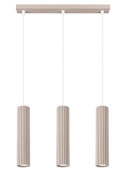 Loftowa potrójna lampa wisząca taupe W8-T29 ze sklepu Edinos.pl w kategorii Lampy wiszące - zdjęcie 187505149