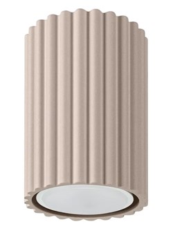 Ryflowany plafon w kolorze taupe  E9-L05 ze sklepu Edinos.pl w kategorii Lampy sufitowe - zdjęcie 187505155