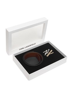 Pasek Damski KARL LAGERFELD B1W33044 Czarny ze sklepu eobuwie.pl w kategorii Paski damskie - zdjęcie 187505939