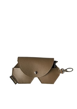 beżowe skórzane etui na okulary ze sklepu Słoń Torbalski w kategorii Etui - zdjęcie 187506716