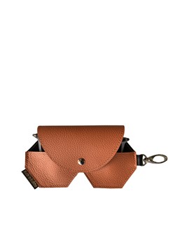 pomarańczowe skórzane etui na okulary ze sklepu Słoń Torbalski w kategorii Etui - zdjęcie 187506719