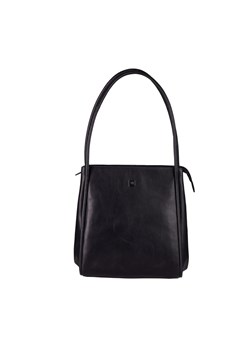 czarna torebka skórzana - shopperka damska JULIET ze sklepu Słoń Torbalski w kategorii Torby Shopper bag - zdjęcie 187506728