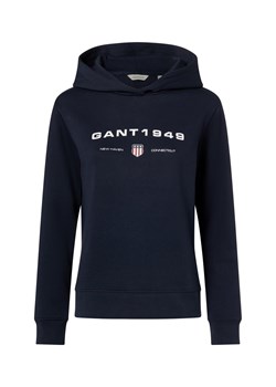 Gant Damska bluza z kapturem Kobiety Bawełna granatowy nadruk ze sklepu vangraaf w kategorii Bluzy damskie - zdjęcie 187506756