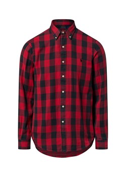 Polo Ralph Lauren Męska koszula casual Mężczyźni Modern Fit Bawełna czerwony w kratkę ze sklepu vangraaf w kategorii Koszule męskie - zdjęcie 187506757