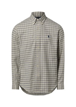 Polo Ralph Lauren Męska koszula flanelowa Mężczyźni Modern Fit Bawełna beżowy w kratkę ze sklepu vangraaf w kategorii Koszule męskie - zdjęcie 187506758