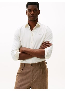 Tommy Hilfiger Koszula męska Mężczyźni Regular Fit Bawełna écru jednolity ze sklepu vangraaf w kategorii Koszule męskie - zdjęcie 187506786