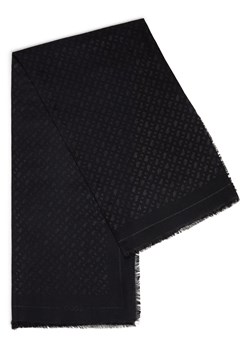 BOSS Damski szalik tkany z wełną LedoniaLu Kobiety Sztuczne włókno czarny wzorzysty ze sklepu vangraaf w kategorii Szaliki i chusty damskie - zdjęcie 187506807