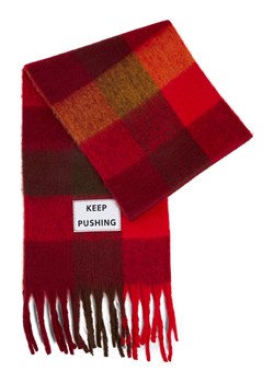 Verb To Do Damski tkany szalik Kobiety Sztuczne włókno czerwony w kratkę ze sklepu vangraaf w kategorii Szaliki i chusty damskie - zdjęcie 187506816