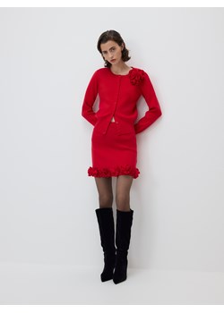 Reserved - Spódnica z ozdobna aplikacją - czerwony ze sklepu Reserved w kategorii Spódnice - zdjęcie 187506888