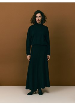 Reserved - Spódnica midi z wełną - czarny ze sklepu Reserved w kategorii Spódnice - zdjęcie 187507108