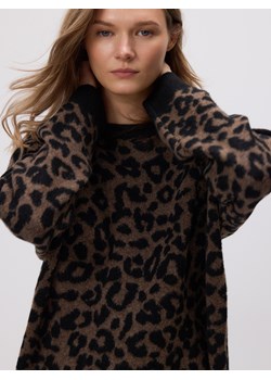 Reserved - Sweter w panterkę - wielobarwny ze sklepu Reserved w kategorii Swetry damskie - zdjęcie 187507135