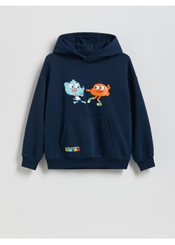 Reserved - Bluza Niesamowity Świat Gumballa - granatowy ze sklepu Reserved w kategorii Bluzy chłopięce - zdjęcie 187507146