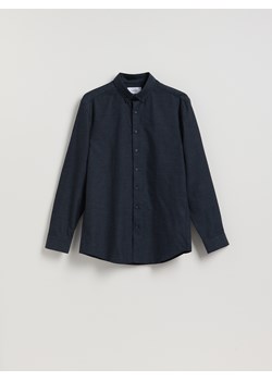 Reserved - Bawełniana koszula regular fit - granatowy ze sklepu Reserved w kategorii Koszule męskie - zdjęcie 187507175