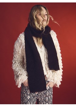 Reserved - Miękki szalik - ciemnobrązowy ze sklepu Reserved w kategorii Szaliki i chusty damskie - zdjęcie 187507459