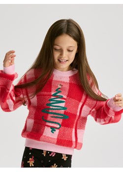 Reserved - Świąteczny sweter z wiskozą - wielobarwny ze sklepu Reserved w kategorii Swetry dziewczęce - zdjęcie 187507638