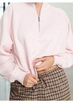 Sinsay - Bluza ze stójką - różowy ze sklepu Sinsay w kategorii Bluzy damskie - zdjęcie 187508175