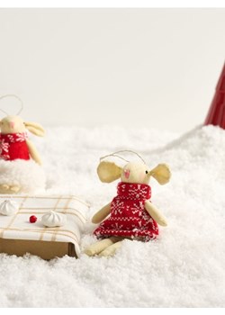 Sinsay - Dekoracja świąteczna w kształcie myszy - czerwony ze sklepu Sinsay w kategorii Dekoracje bożonarodzeniowe - zdjęcie 187508195