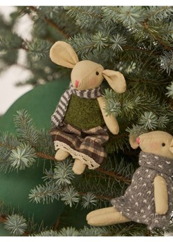 Sinsay - Dekoracja świąteczna w kształcie myszy - zielony ze sklepu Sinsay w kategorii Dekoracje bożonarodzeniowe - zdjęcie 187508196