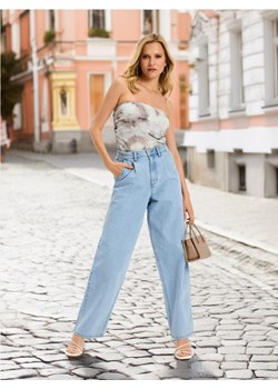 Sinsay - Jeansy wide leg - niebieski ze sklepu Sinsay w kategorii Jeansy damskie - zdjęcie 187508245