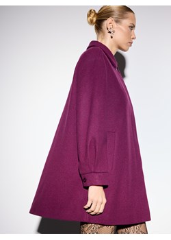 Mohito - Płaszcz z wełną - ciemny fiolet ze sklepu Mohito w kategorii Płaszcze damskie - zdjęcie 187508535
